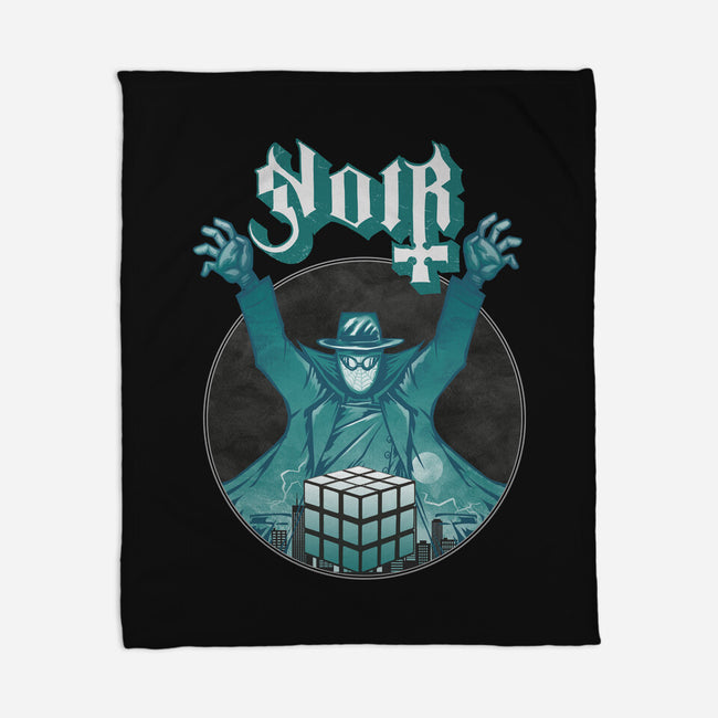 Noir Cubic-None-Fleece-Blanket-joerawks