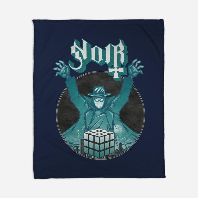 Noir Cubic-None-Fleece-Blanket-joerawks