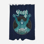 Noir Cubic-None-Polyester-Shower Curtain-joerawks
