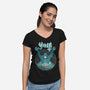 Noir Cubic-Womens-V-Neck-Tee-joerawks