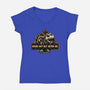 Bones Dry But Never Die-Womens-V-Neck-Tee-glitchygorilla