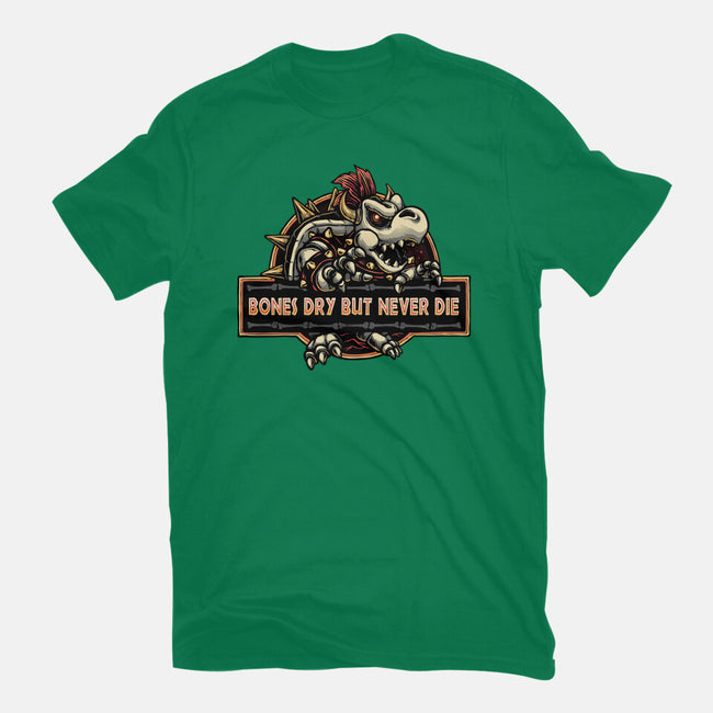 Bones Dry But Never Die-Womens-Basic-Tee-glitchygorilla