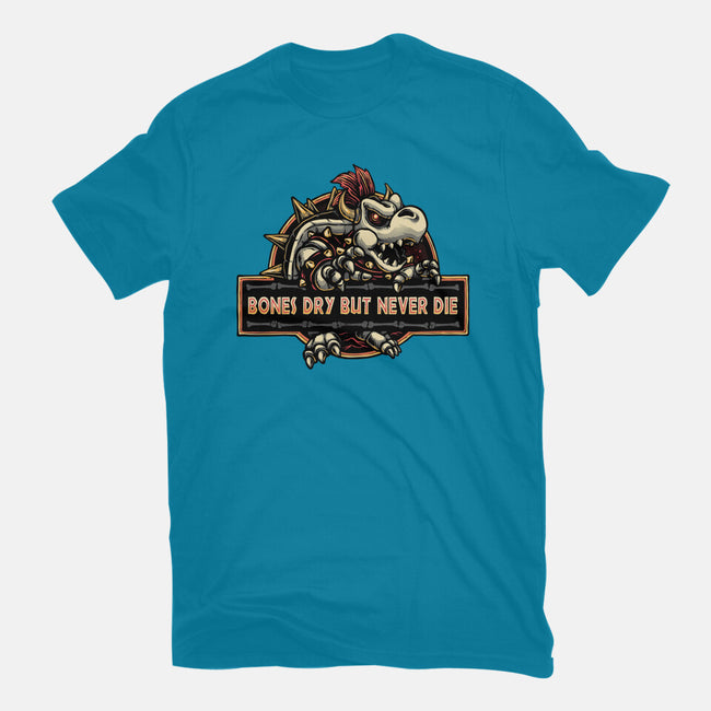 Bones Dry But Never Die-Mens-Basic-Tee-glitchygorilla
