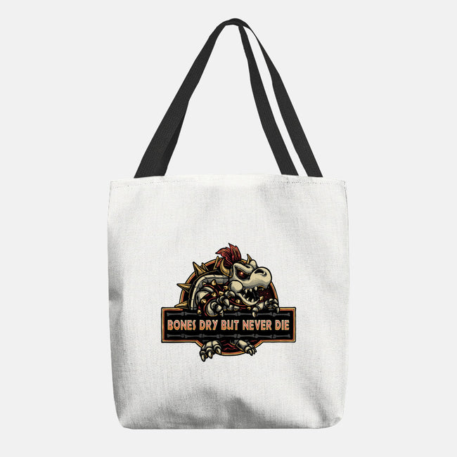 Bones Dry But Never Die-None-Basic Tote-Bag-glitchygorilla