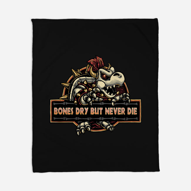 Bones Dry But Never Die-None-Fleece-Blanket-glitchygorilla