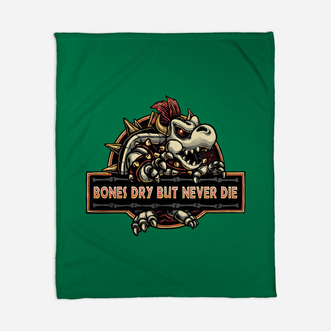 Bones Dry But Never Die-None-Fleece-Blanket-glitchygorilla