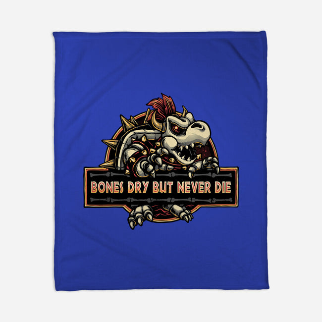 Bones Dry But Never Die-None-Fleece-Blanket-glitchygorilla