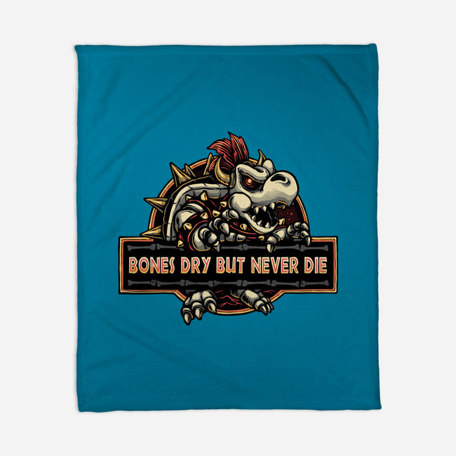 Bones Dry But Never Die-None-Fleece-Blanket-glitchygorilla