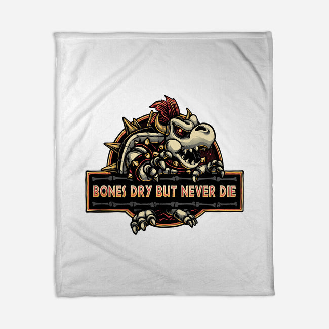 Bones Dry But Never Die-None-Fleece-Blanket-glitchygorilla