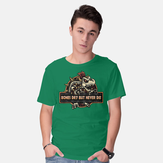 Bones Dry But Never Die-Mens-Basic-Tee-glitchygorilla