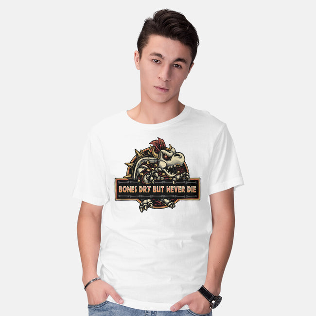 Bones Dry But Never Die-Mens-Basic-Tee-glitchygorilla