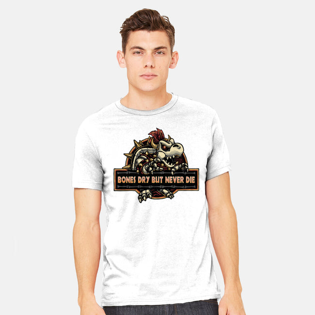 Bones Dry But Never Die-Mens-Heavyweight-Tee-glitchygorilla