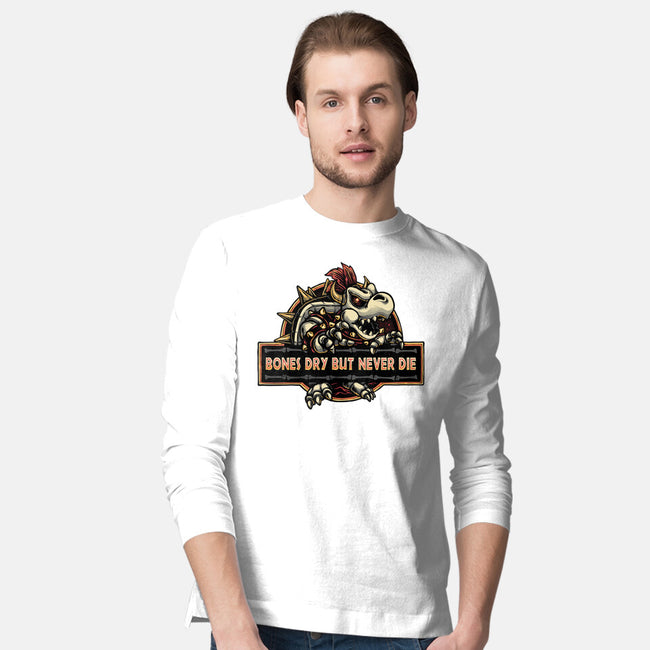Bones Dry But Never Die-Mens-Long Sleeved-Tee-glitchygorilla