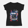 Slay The Demons-Womens-V-Neck-Tee-Arinesart