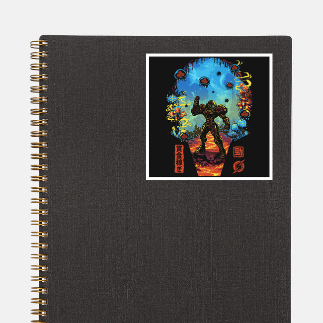 Galactic Hunter-None-Glossy-Sticker-Arinesart