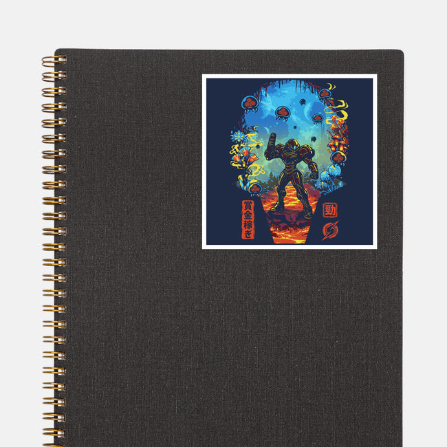 Galactic Hunter-None-Glossy-Sticker-Arinesart