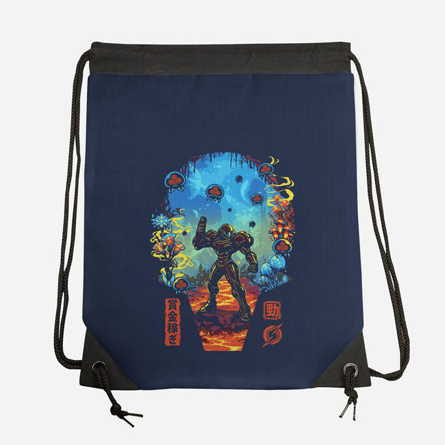 Galactic Hunter-None-Drawstring-Bag-Arinesart