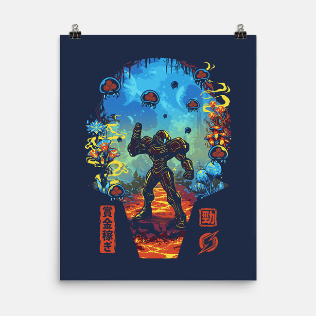 Galactic Hunter-None-Matte-Poster-Arinesart