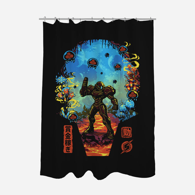 Galactic Hunter-None-Polyester-Shower Curtain-Arinesart