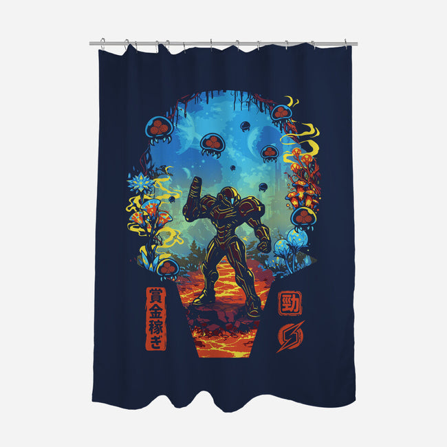 Galactic Hunter-None-Polyester-Shower Curtain-Arinesart