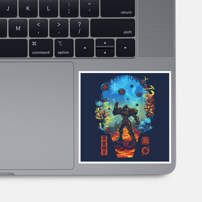 Galactic Hunter-None-Glossy-Sticker-Arinesart