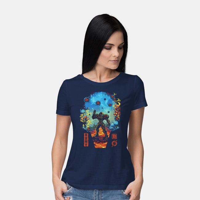 Galactic Hunter-Womens-Basic-Tee-Arinesart