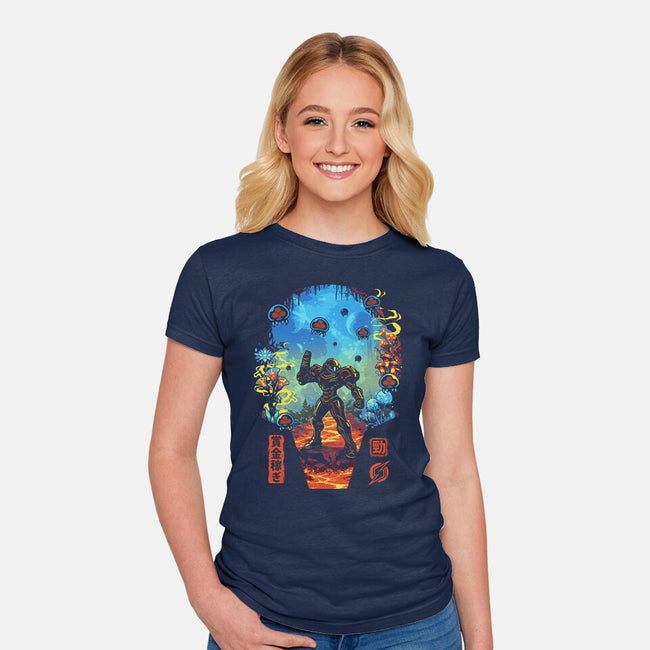 Galactic Hunter-Womens-Fitted-Tee-Arinesart