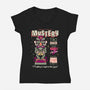 Mystery Tiki Shack-Womens-V-Neck-Tee-Nemons