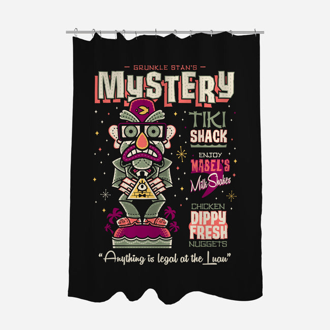 Mystery Tiki Shack-None-Polyester-Shower Curtain-Nemons