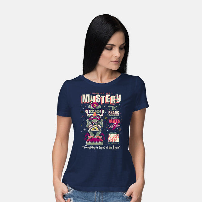 Mystery Tiki Shack-Womens-Basic-Tee-Nemons