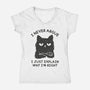 I Never Argue-Womens-V-Neck-Tee-brunopires