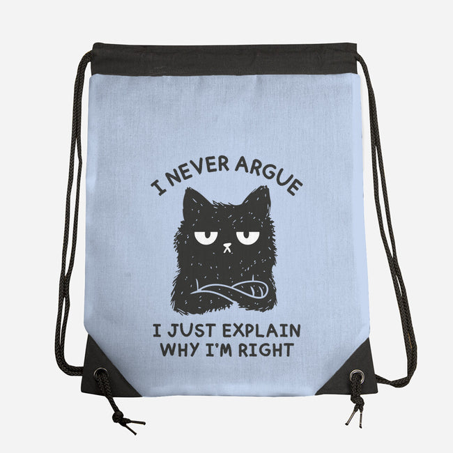 I Never Argue-None-Drawstring-Bag-brunopires