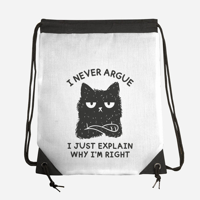 I Never Argue-None-Drawstring-Bag-brunopires