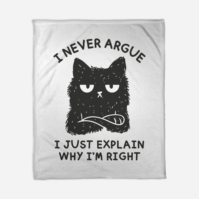 I Never Argue-None-Fleece-Blanket-brunopires