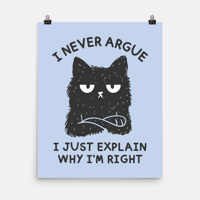 I Never Argue-None-Matte-Poster-brunopires