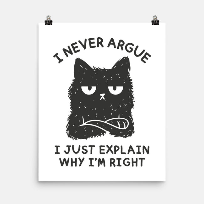 I Never Argue-None-Matte-Poster-brunopires