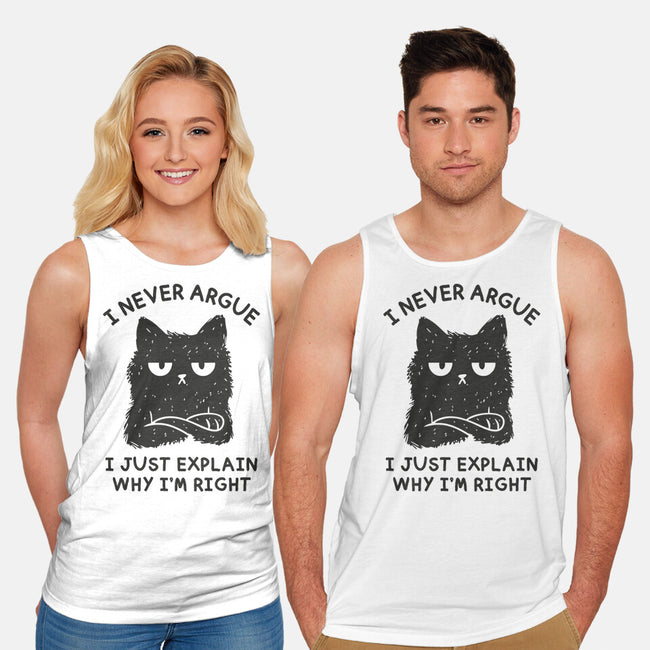 I Never Argue-Unisex-Basic-Tank-brunopires