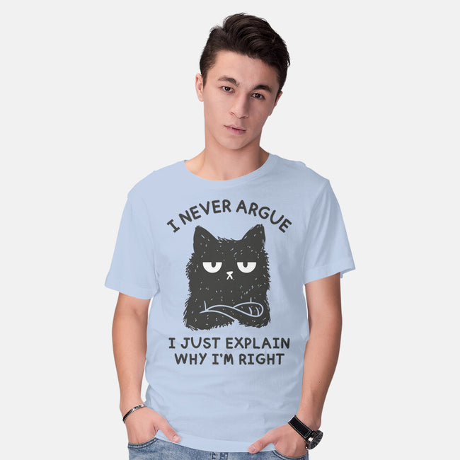 I Never Argue-Mens-Basic-Tee-brunopires