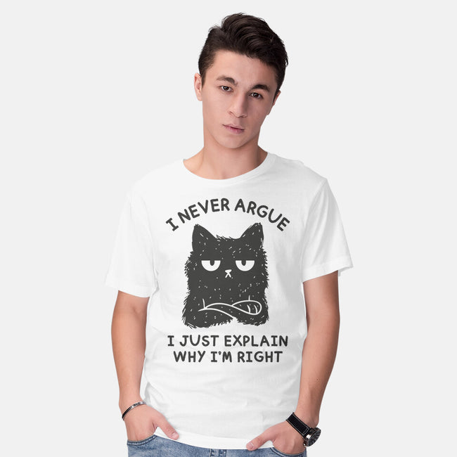 I Never Argue-Mens-Basic-Tee-brunopires