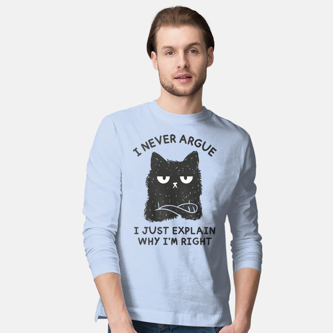 I Never Argue-Mens-Long Sleeved-Tee-brunopires