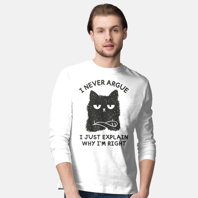 I Never Argue-Mens-Long Sleeved-Tee-brunopires