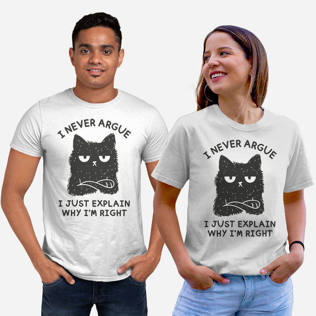 I Never Argue-Unisex-Basic-Tee-brunopires