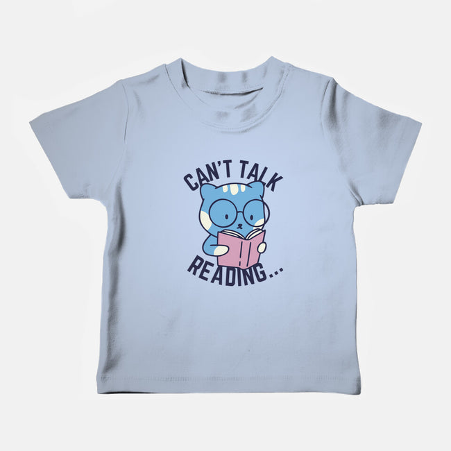 Can't Talk Reading-Baby-Basic-Tee-brunopires