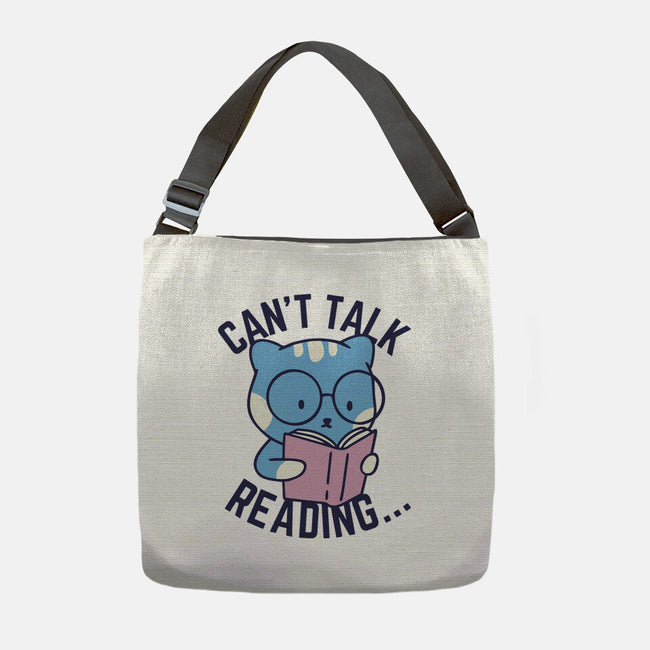 Can't Talk Reading-None-Adjustable Tote-Bag-brunopires