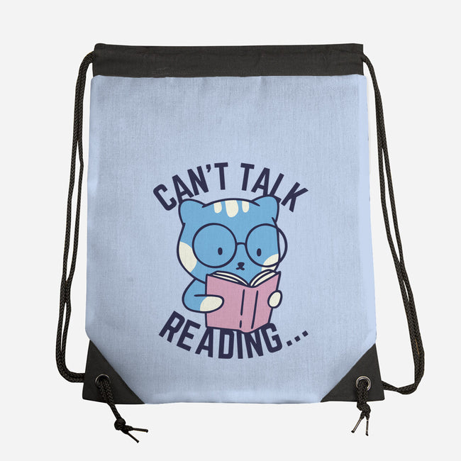 Can't Talk Reading-None-Drawstring-Bag-brunopires