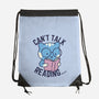 Can't Talk Reading-None-Drawstring-Bag-brunopires