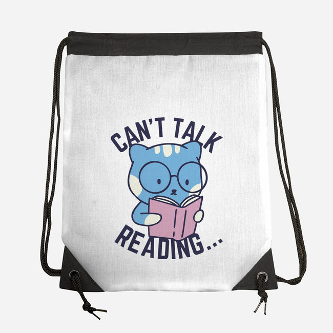 Can't Talk Reading-None-Drawstring-Bag-brunopires