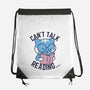 Can't Talk Reading-None-Drawstring-Bag-brunopires