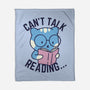 Can't Talk Reading-None-Fleece-Blanket-brunopires