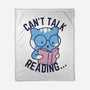 Can't Talk Reading-None-Fleece-Blanket-brunopires